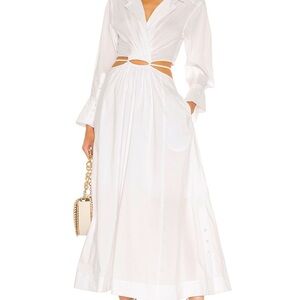 Simkhai Alex Pleated Cut Out Dress